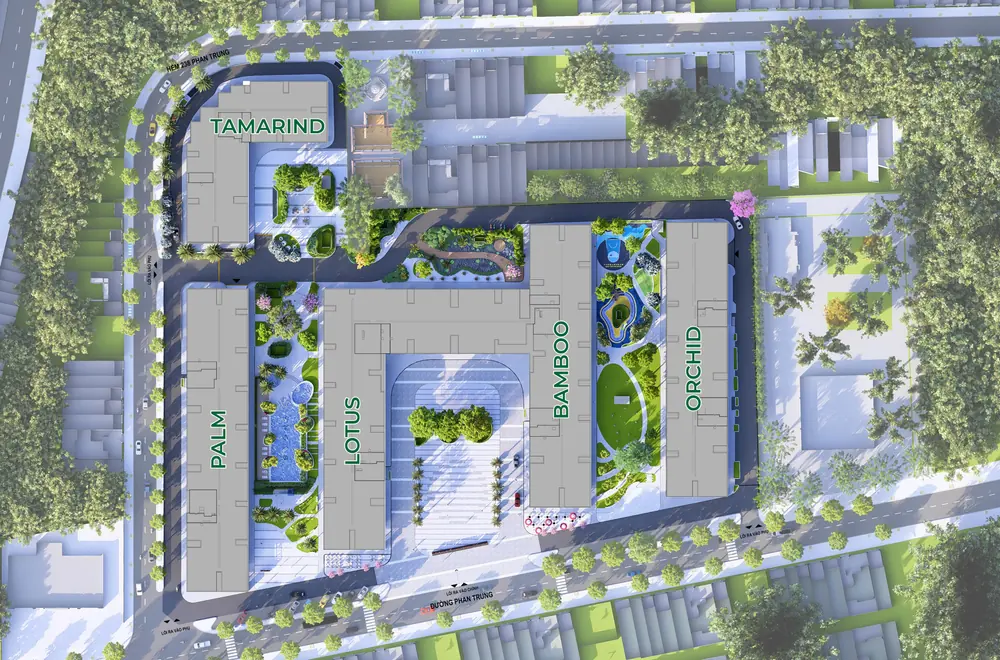Mặt bằng tầng mái Bcons Central Park